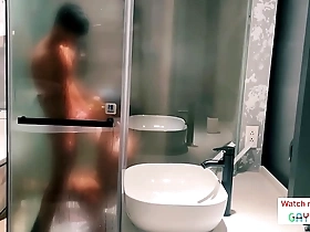 Two handsome bisexuals have sex in my bathroom. Free short version.
