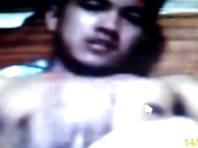 Asian solo masturbator in scandalous act