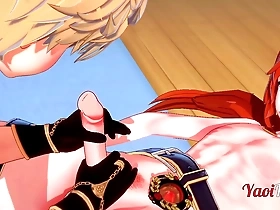 Aether and Diluc’s steamy encounter in Genshin Impact