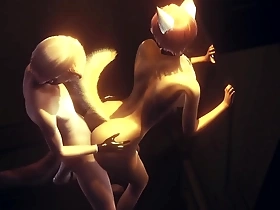 Furry yiff: Fox gives boy a handjob and then fucks him against the wall in an alley in this anime porn gay video.