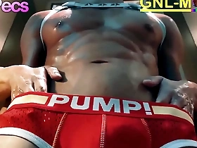 Muscular Asian man receives nipple teasing and worship from a horny man.