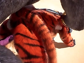 Furry gay men having wild sex