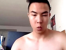 Asian cam show solo gay performance with masturbation