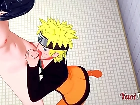 Naruto and Sasuke’s hot bareback anal scene in the school’s restroom.