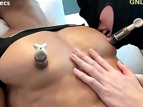 Two men enjoying an Asian hunk’s muscular body and sucking his nipples.