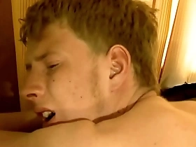 Raw and intense gay anal sex with creamy finish