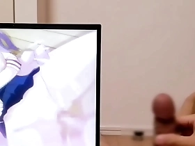 College student goes through her favorite anime and masturbates to it.