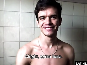 Young Latin stallion gets sucked off by gay boy Sebastian in a hot scene.