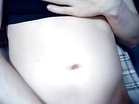 A teenage Japanese girl gets her ass fucked and cum inside her vagina.