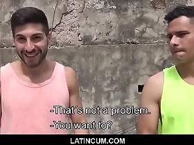 Straight Latino boy and gay best friend have sex for money on LatinCum.com