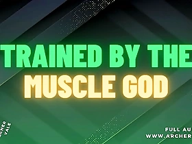 Muscle worship with a findom twist in an audio story for gay men.