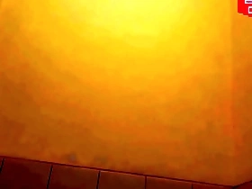 Solo play in the bathroom with a relaxing massage and spa treatment