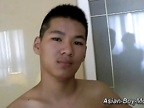Asian soloboys big cock masturbation scene