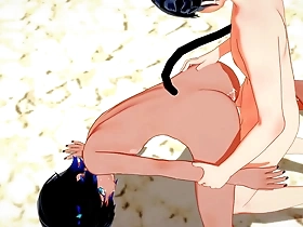 Japanese sissy crossdress gets wild in rough yaoi action