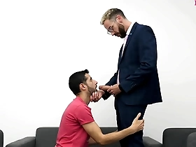 Gay male sex scene with big cock and bareback action