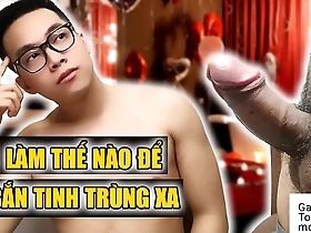 This teacher teaches how to shoot cum as far as possible.