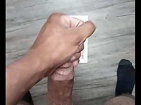 Asian woman masturbates for the pleasure of big dick man