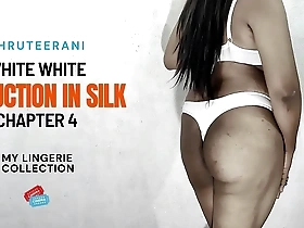 Beautiful shemale in silk, tempting solo performance with a big ass.