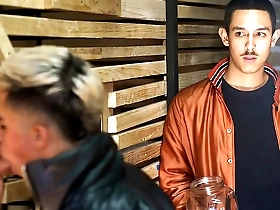 Hot bartender Enrique Mudu serves up more than just cocktails at a gay sex club.