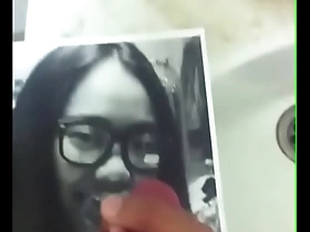 Big Asian glasses get a facial tribute in this solo boy’s scene.