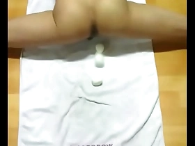 Young Asian man enjoys anal sex with egg play.