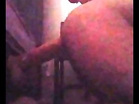 Gay man flashing his pussy